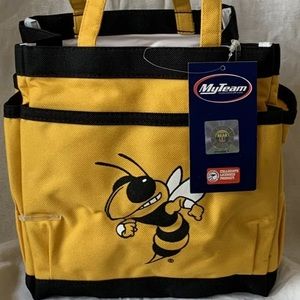 New Georgia Tech Yellow Caddy Multi-Pocket Shower Bag Buzz Mascot My Team
